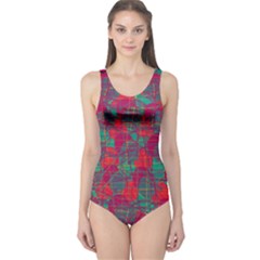 Decorative Abstract Art One Piece Swimsuit