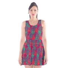 Decorative Abstract Art Scoop Neck Skater Dress