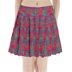 Decorative Abstract Art Pleated Mini Skirt by Valentinaart