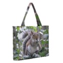 Gray Squirrel Eating Sycamore Seed Medium Zipper Tote Bag View2