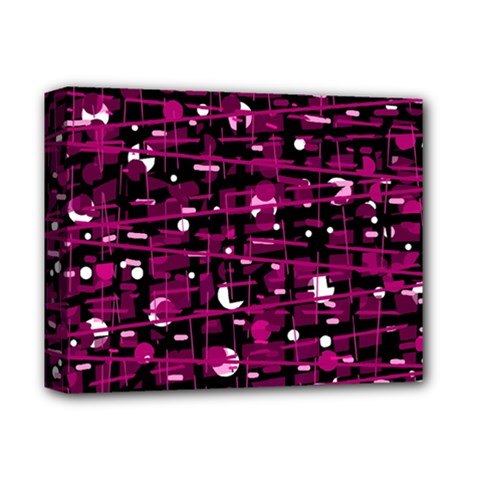 Magenta Abstract Art Deluxe Canvas 14  X 11 