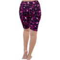 Magenta abstract art Cropped Leggings  View4