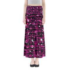 Magenta Abstract Art Maxi Skirts