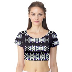 A Touch Of Japan Short Sleeve Crop Top (tight Fit)