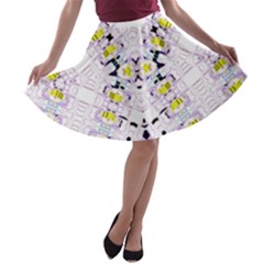 Kratom Fou  A-line Skater Skirt