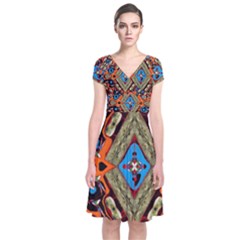 Imagesf4rf4ol (2)ukjikkkk, Short Sleeve Front Wrap Dress by MRTACPANS