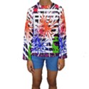 Colorful big bang Kids  Long Sleeve Swimwear View1