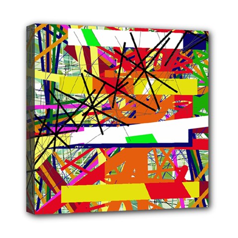 Colorful Abstraction By Moma Mini Canvas 8  X 8 