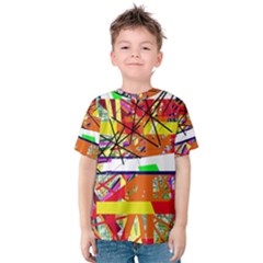 Colorful Abstraction By Moma Kids  Cotton Tee