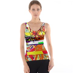 Colorful Abstraction By Moma Tank Top by Valentinaart