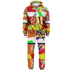 Colorful Abstraction By Moma Hooded Jumpsuit (men) 