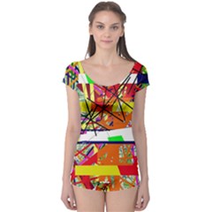 Colorful Abstraction By Moma Boyleg Leotard 