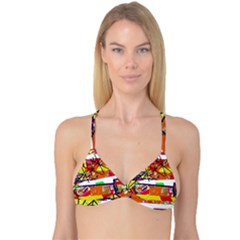 Colorful Abstraction By Moma Reversible Tri Bikini Top