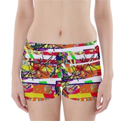 Colorful Abstraction By Moma Boyleg Bikini Wrap Bottoms