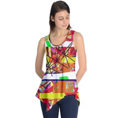 Colorful Abstraction By Moma Sleeveless Tunic