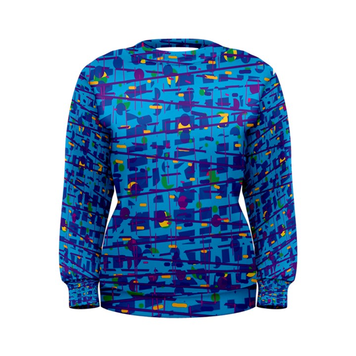 Blue decorative art Women s Sweatshirt