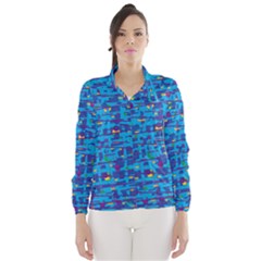 Blue Decorative Art Wind Breaker (women)