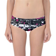 Magenta, White And Gray Decor Classic Bikini Bottoms