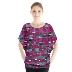 Magenta Decorative Design Blouse