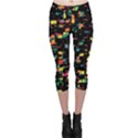 Playful colorful design Capri Leggings  View1