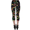 Playful colorful design Capri Leggings  View2