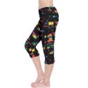 Playful colorful design Capri Leggings  View3