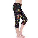 Playful colorful design Capri Leggings  View4