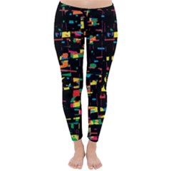 Playful Colorful Design Winter Leggings 