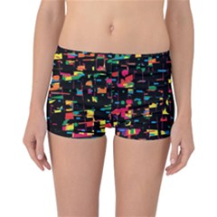 Playful Colorful Design Reversible Boyleg Bikini Bottoms