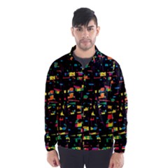 Playful Colorful Design Wind Breaker (men)