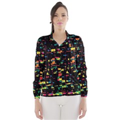 Playful Colorful Design Wind Breaker (women) by Valentinaart