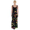 Playful colorful design Maxi Thigh Split Dress View2