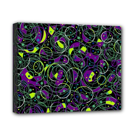 Purple And Yellow Decor Canvas 10  X 8 