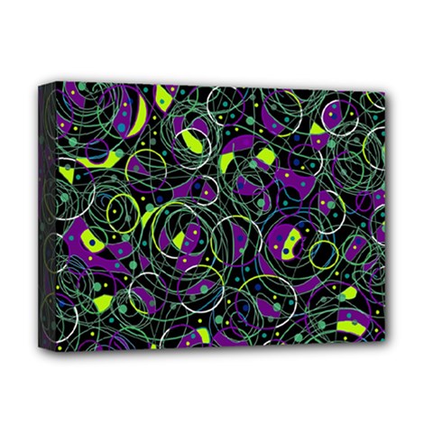 Purple And Yellow Decor Deluxe Canvas 16  X 12  