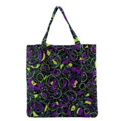 Purple And Yellow Decor Grocery Tote Bag