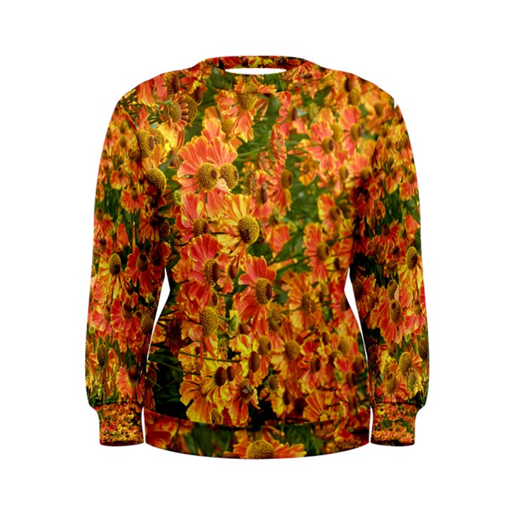 Helenium Flowers and Bees Women s Sweatshirt