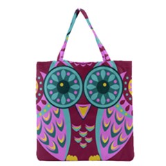 Owl Grocery Tote Bag