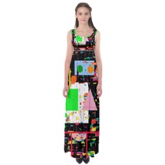 Colorful Facroty Empire Waist Maxi Dress