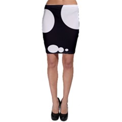 Black And White Moonlight Bodycon Skirt