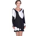 Black and white moonlight Long Sleeve Nightdress View1