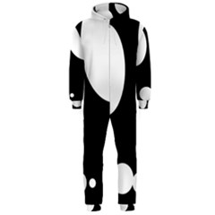 Black And White Moonlight Hooded Jumpsuit (men) 