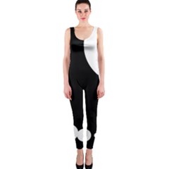 Black And White Moonlight Onepiece Catsuit