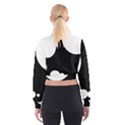 Black and white moonlight Women s Cropped Sweatshirt View2