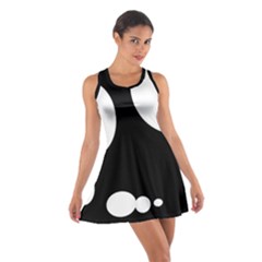 Black And White Moonlight Cotton Racerback Dress