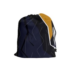 Digital Abstraction Drawstring Pouches (large) 