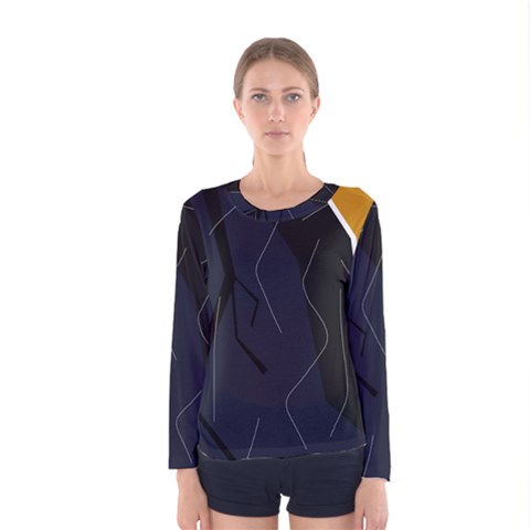 Digital Abstraction Women s Long Sleeve Tee by Valentinaart