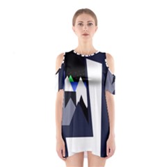 Glacier Cutout Shoulder Dress