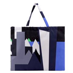 Glacier Zipper Large Tote Bag