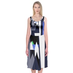 Glacier Midi Sleeveless Dress