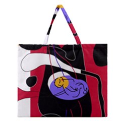 Love Zipper Large Tote Bag